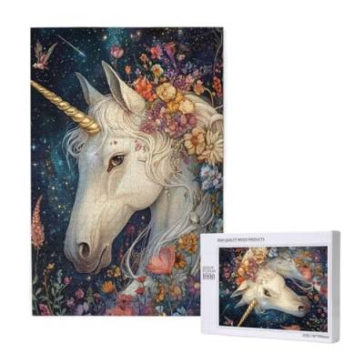 Puzzle Tier,Puzzle 4000 Teile Einhorn Holzpuzzle Erwachsene mit Geschenkbox und Poster,Schwieriges,Unterhaltsames,Herausforderndes,Geeignet für Anfänger ab 14 Jahren,Geschenke für Männer/Frauen M-1746 von Yeogcohe